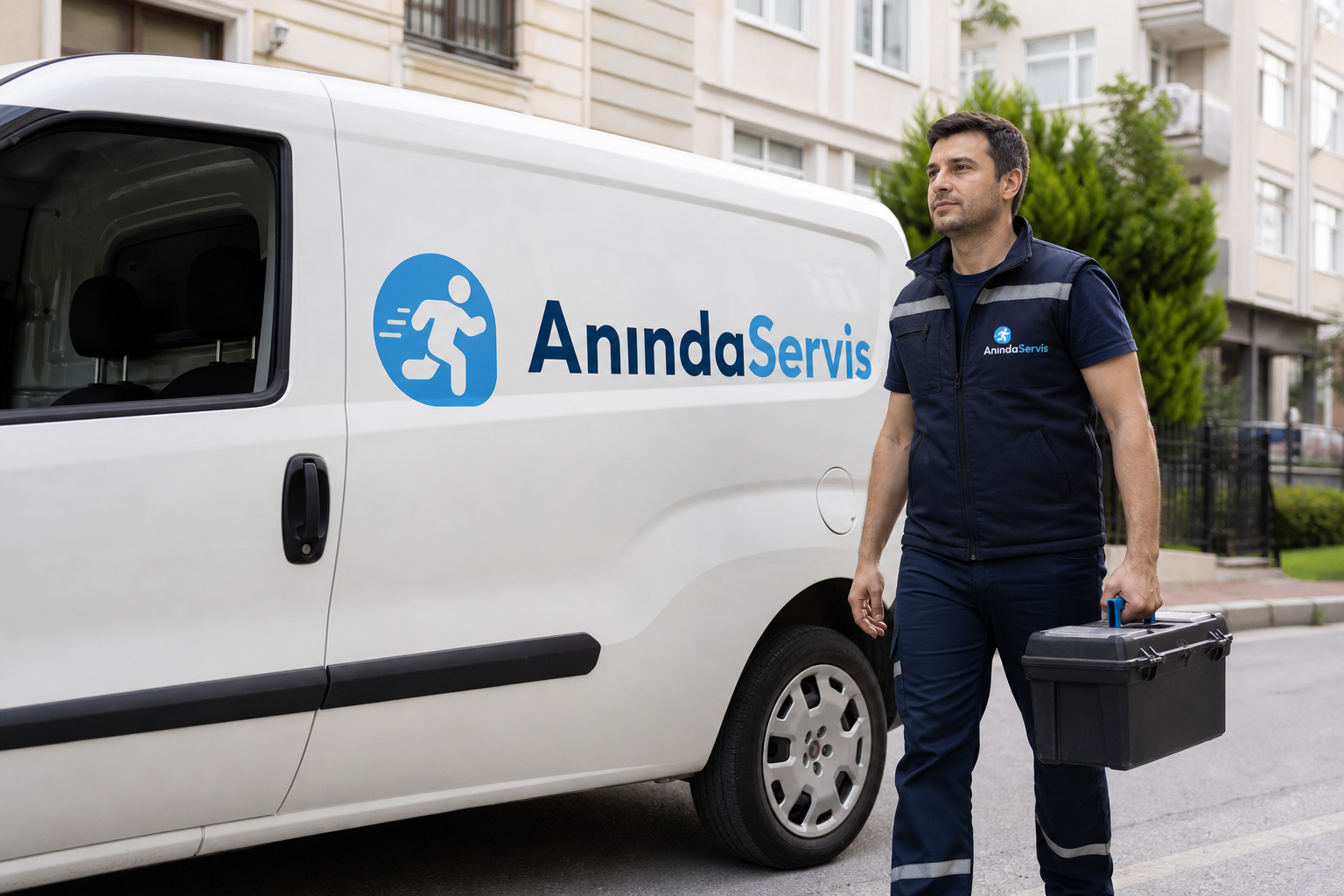 Anında Servis markalı servis aracı - Eskişehir Toshiba Beyaz Eşya Servisi